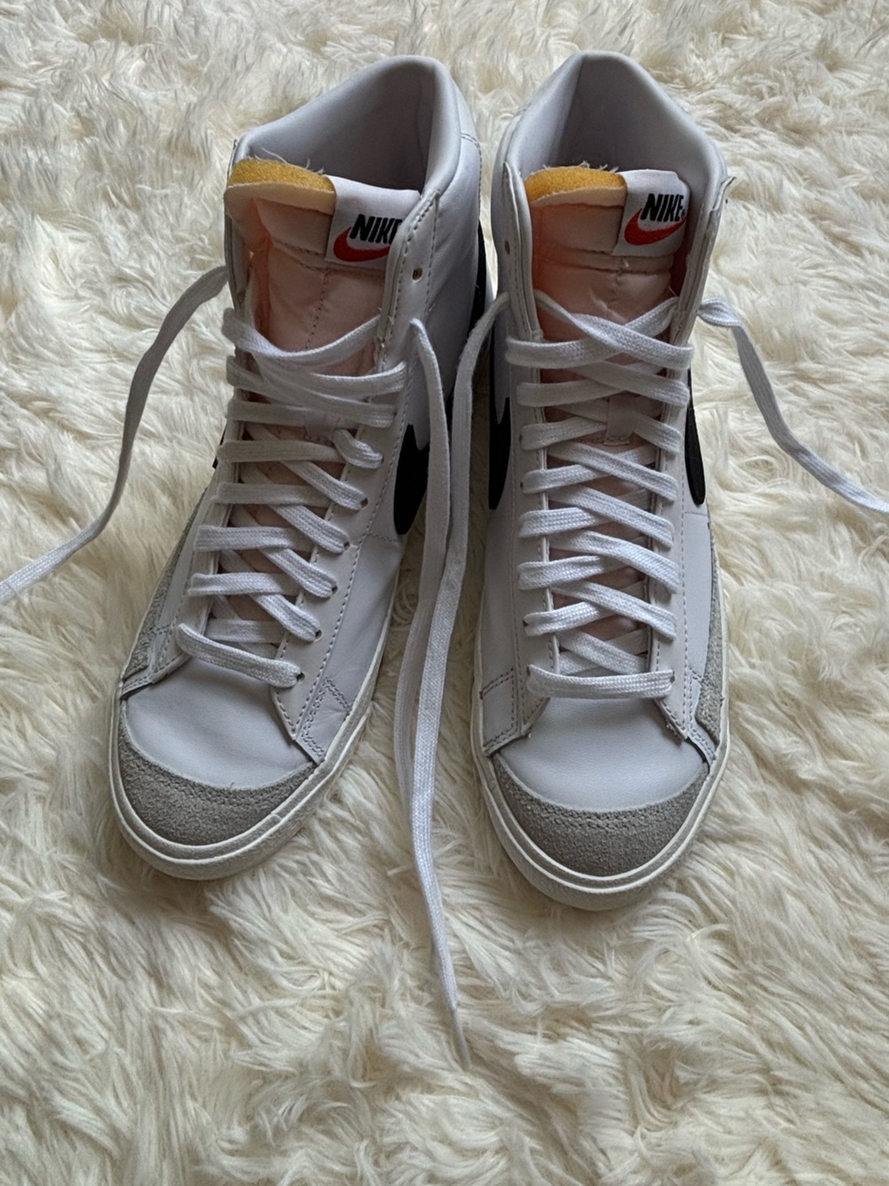 Nike Blazer Mid 77 Vintage White Black Womens Size 10.5 - Picture 4 of 6
